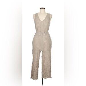DREW Beige Striped Jumpsuit